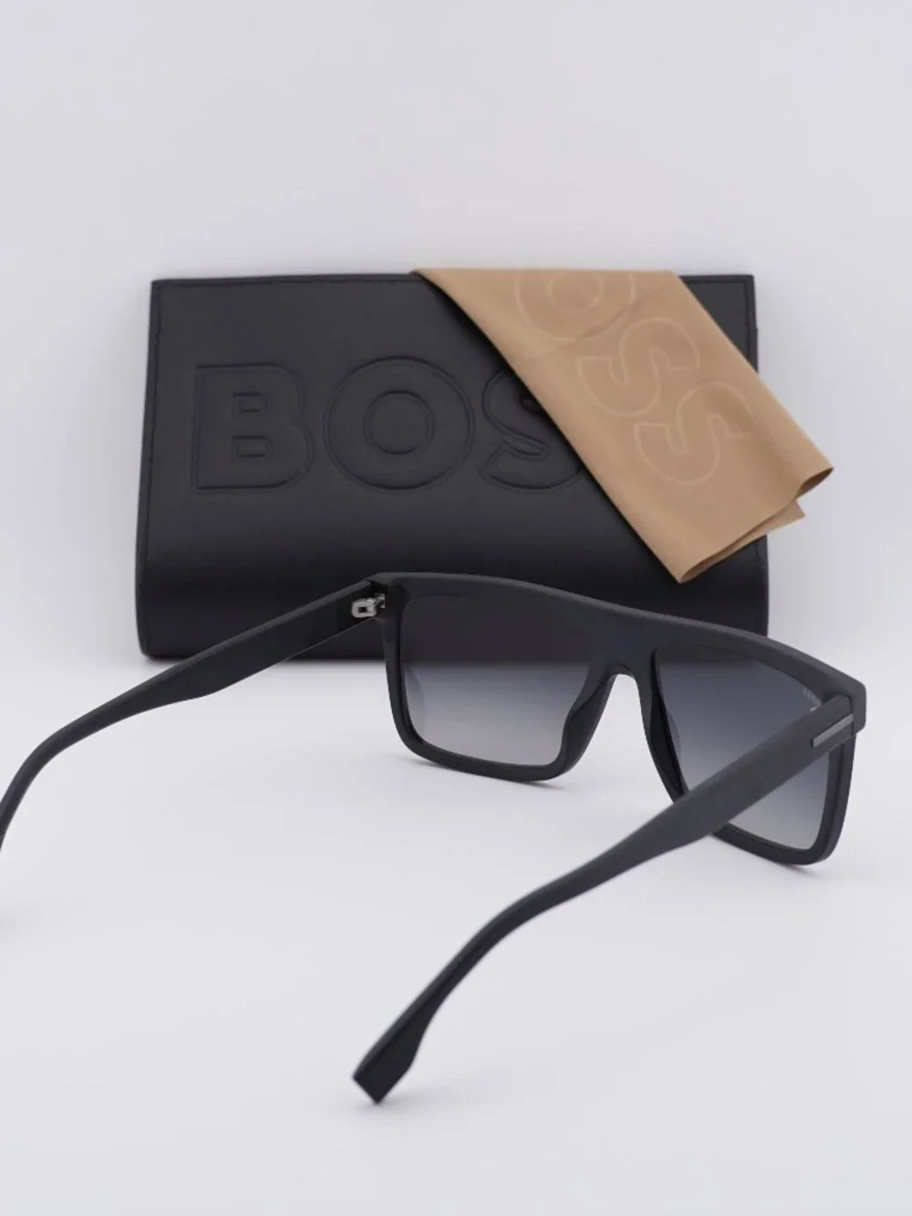 Hugo BOSS 1440/S 003/WJ Square Sunglasses - Black / Blue